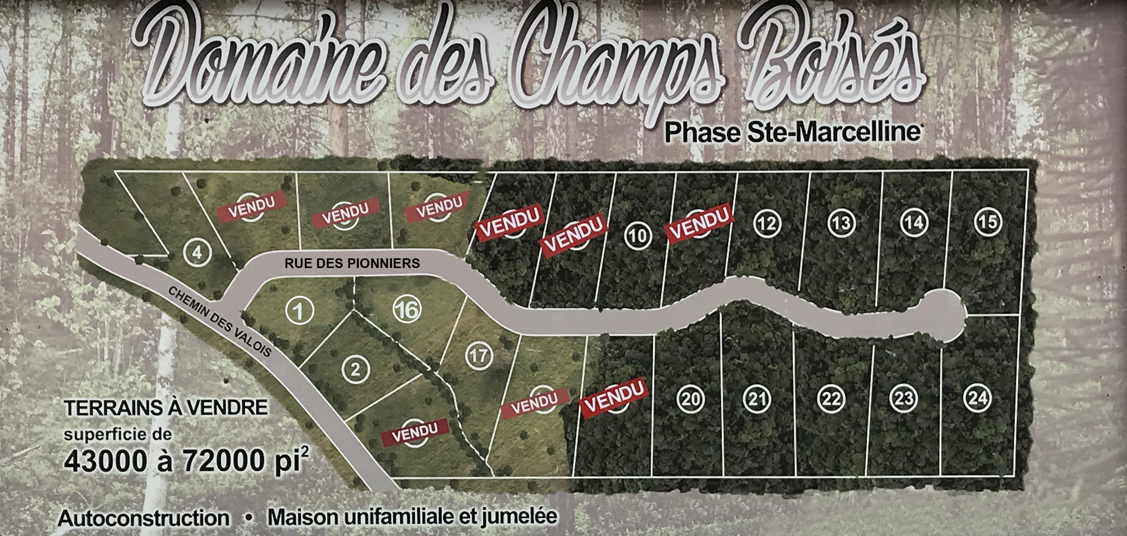 Plan Domaine des Champs boisés